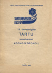 18. ülevabariigilise Tartu suusamaratoni koondprotokoll