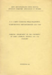 E. V. Tartu Ülikooli põllumajandusteaduskonna metsaosakond 1920-1944. Forestry Department of the University of Tartu (Dorpat), Estonia, 1920-1944. Summary