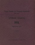 Põhja Paberi- ja Puupapi-Vabrikute Aktsia Ühisuse juhatuse aruanne 1924. tegevus-aasta kohta. Bericht der Verwaltung der Nordischen Papier- u. Zellstoffwerke Aktiengesellschaft über das Geschäftsjahr 1924