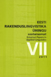 Eesti Rakenduslingvistika Ühingu aastaraamat. Estonian Papers in Applied Linguistics