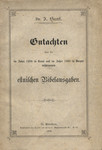 Gutachten über die im Jahre 1899 in Rewal und im Jahre 1903 in Dorpat erschienen estnischen Bibelausgaben