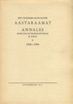 Eesti Teadusliku Seltsi Rootsis aastaraamat. Annales Societatis Litterarum Estonicae in Svecia. 1950-1954