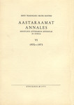 Eesti Teadusliku Seltsi Rootsis aastaraamat. Annales Societatis Litterarum Estonicae in Svecia
