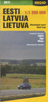 Eesti. Latvija. Lietuva. Maanteede kaart 1:1200000. Maanteede kaart. Road Map