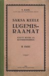 Saksa keele lugemisraamat eesti kesk- ja kutsekoolidele