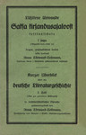Lühikene ülewaade Saksa kirjandusajaloost keskkoolidele. Kurzer Überblick über die deutsche Literaturgeschichte