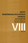Eesti rakenduslingvistika ühingu aastaraamat. Estonian Papers in Applied Linguistics