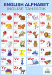 Inglise tähestik. English Alphabet. Numbrid. Numbers. A4