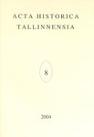 Acta Historica Tallinnensia