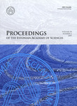 Proceedings of the Estonian Academy of Sciences