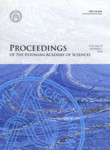 Proceedings of the Estonian Academy of Sciences