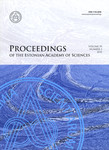 Proceedings of the Estonian Academy of Sciences