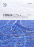 Proceedings of the Estonian Academy of Sciences