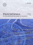 Proceedings of the Estonian Academy of Sciences