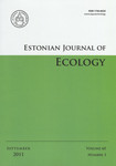 Estonian Journal of Ecology. Volume 60. 2011/3