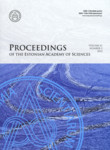 Proceedings of the Estonian Academy of Sciences