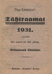Õige Tõnissoni tähtraamat 1931. a.. I aastakäik