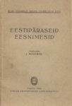 Eestipäraseid eesnimesid