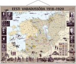 Eesti Vabadussõja 1918-1920 piltkaart. 1:760 000