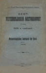 Eesti meteoroloogia aastaraamat. Meteorologisches Jahrbuch für Eesti. 1926. a. vaatlused