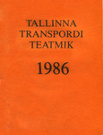 Tallinna transpordi teatmik 1986