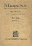 D. Traugott Hahn, weiland Professor an der Universität Dorpat