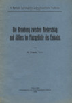Die Beziehung zwischen Niederschlag und Abfluss im Flussgebiete des Embachs