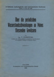 Über die periodischen Wasserstandsschwankungen an Polens fliessenden Gewässern