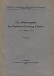 Die Abflussnormen der Bodenentwässerung Estlands