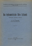 Das hydrometrische Büro Estlands