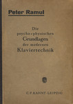 Die psycho-physischen Grundlagen der modernen Klaviertechnik