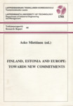 Finland, Estonia and Europe: towards new commitments