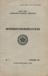 Informatsioonibülletään. Nr. 1, 1955. Oktoober 1955