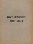 Rakvere jahindusklubi kodukord