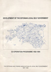 Development of the Estonian local self government. Co-operation programme 1992-1994