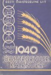 Ühistegevuse kalender 1940