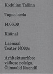 Tõnis Saadoja. Tööd 2008-2014