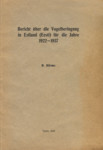 Bericht über die Vogelberingung in Estland (Eesti) für die Jahre 1922-1937