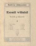 Eesti viisid. Soolole ja klaverile. 4. Pulma rõõm