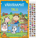 Värviraamat Talu. Pehmete kleepsudega