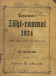 Tõnissoni Täht-raamat 1924