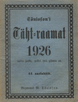 Tõnissoni Täht-raamat 1926