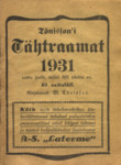 Tõnissoni Täht-raamat 1931