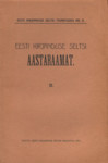 Eesti Kirjanduse Seltsi aastaraamat 
    (3. osa)