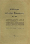 Mitteilungen des Baltischen Moorvereins