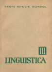 Linguistica 
    (3. osa)