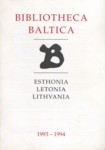 Bibliotheca Baltica 1993-1994