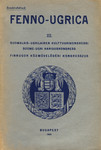 III Soome-Ugri Hariduskongress. Suomalais-Ugrilainen Kulttuurikongressi. Finnugor Közmüvelödési Kongresszus