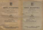 Eesti statistika 1929. Recueil mensuel du Bureau Central de Statistique de l'Estonie 1929