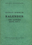 Õigeusu kiriklik kalender 1959. aastaks Eesti NSV-s